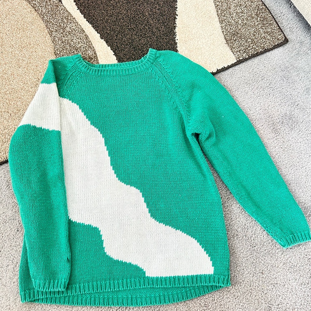 japanese brand green sweater